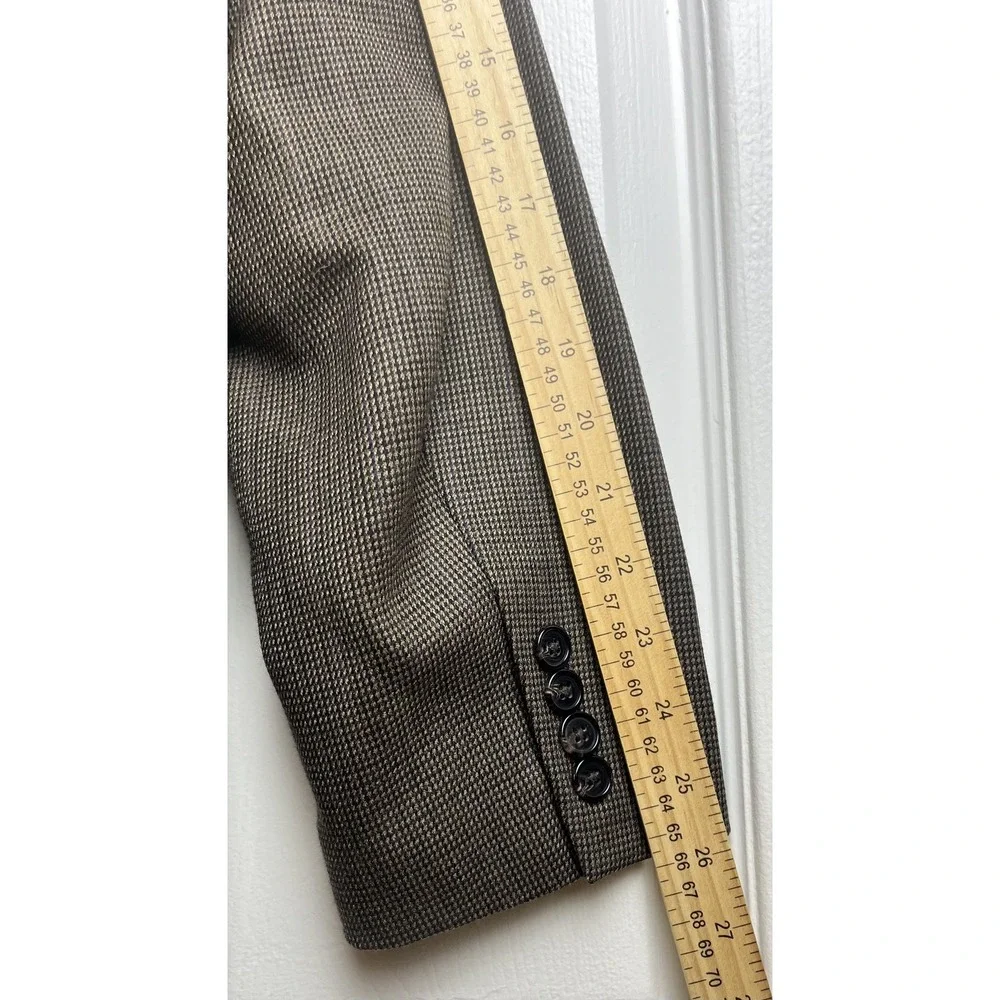 Lauren Ralph Lauren Blazer Mens 44L Brown Wool Sport Coat Jacket Tweed Classic‎